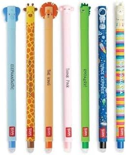 Legami Rub Out Cute Kawaii + 4 penne cancellabili con punta da 0,7 mm, confezione da 7