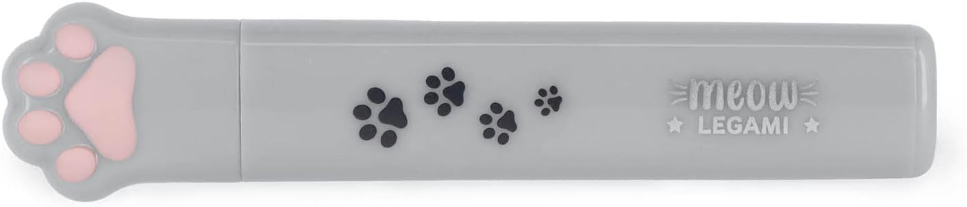 Legami - Mini Forbici, Forbici a Forma di Zampa di Gatto, Pieghevoli, Portatili, Taglio preciso, Forbici a molla, 1,8x8,5 cm, Tema Meow