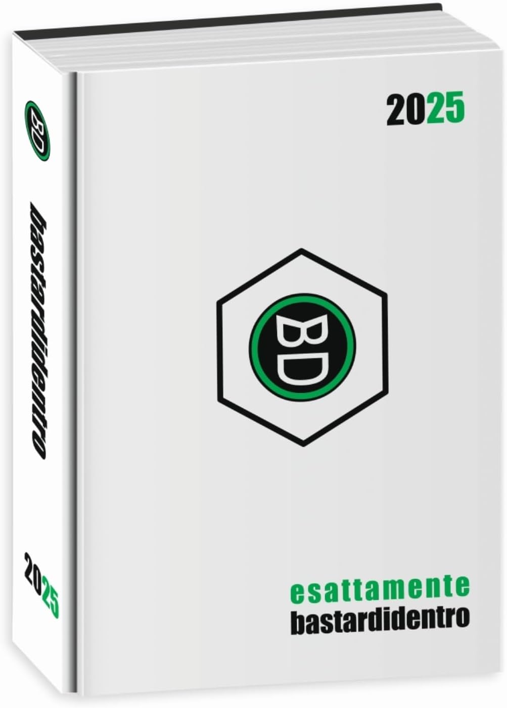 Diario scuola Bastardidentro Bianco 2024-2025 f.to Standard 18x14cm