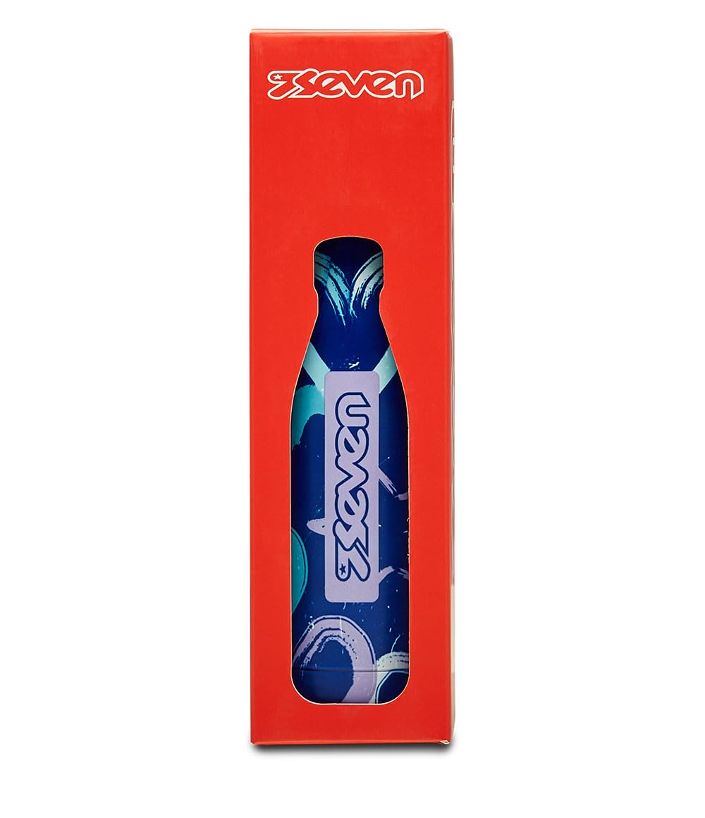 Seven Borraccia, Multicolore, Borraccia Termica in Acciaio Inox Interno Esterno, Mantenimento Temperatura fino a 24h, Borraccia Scuola Bambini - Bottle Termica