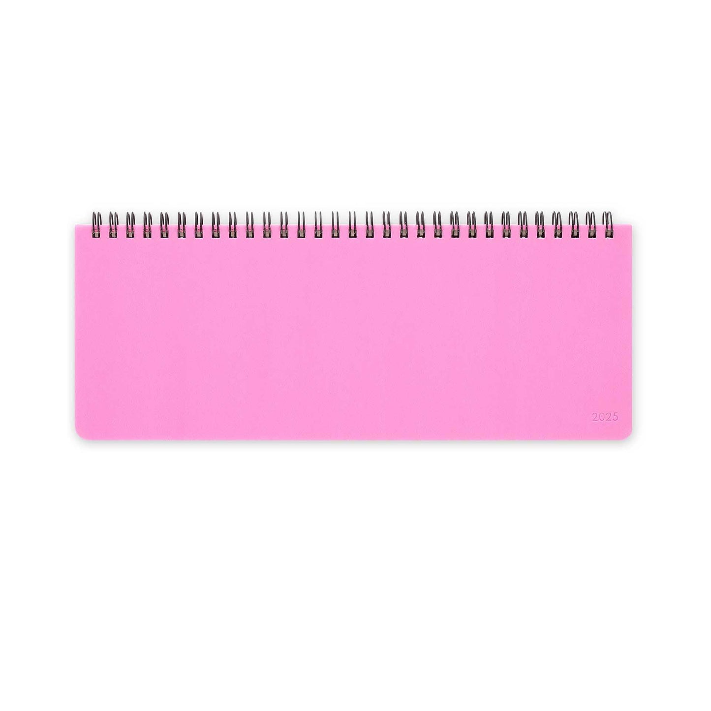 Legami - Planning da Scrivania 13 Mesi - Desk Planner da Gennaio 2025 a Gennaio 2026, Agenda da Tavolo Formato Orizzontale, Spiralata, Una Settimana per Pagina, Rubrica, 27.2 x 10.2, Bubblegum