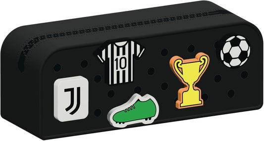 Seven Juventus Bustina in Silicone con Patch Personalizzati Seven Juventus, Scuola e Tempo Libero, Bambino e Bambina