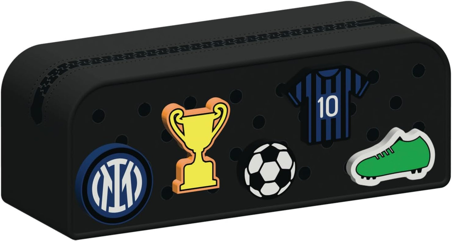 Seven Inter Bustina in Silicone con Patch Personalizzati Seven Inter, Scuola e Tempo Libero, Bambino e Bambina
