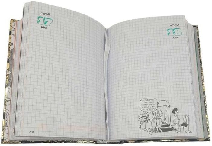 Diario scuola Bastardidentro Bianco 2024-2025 f.to Standard 18x14cm