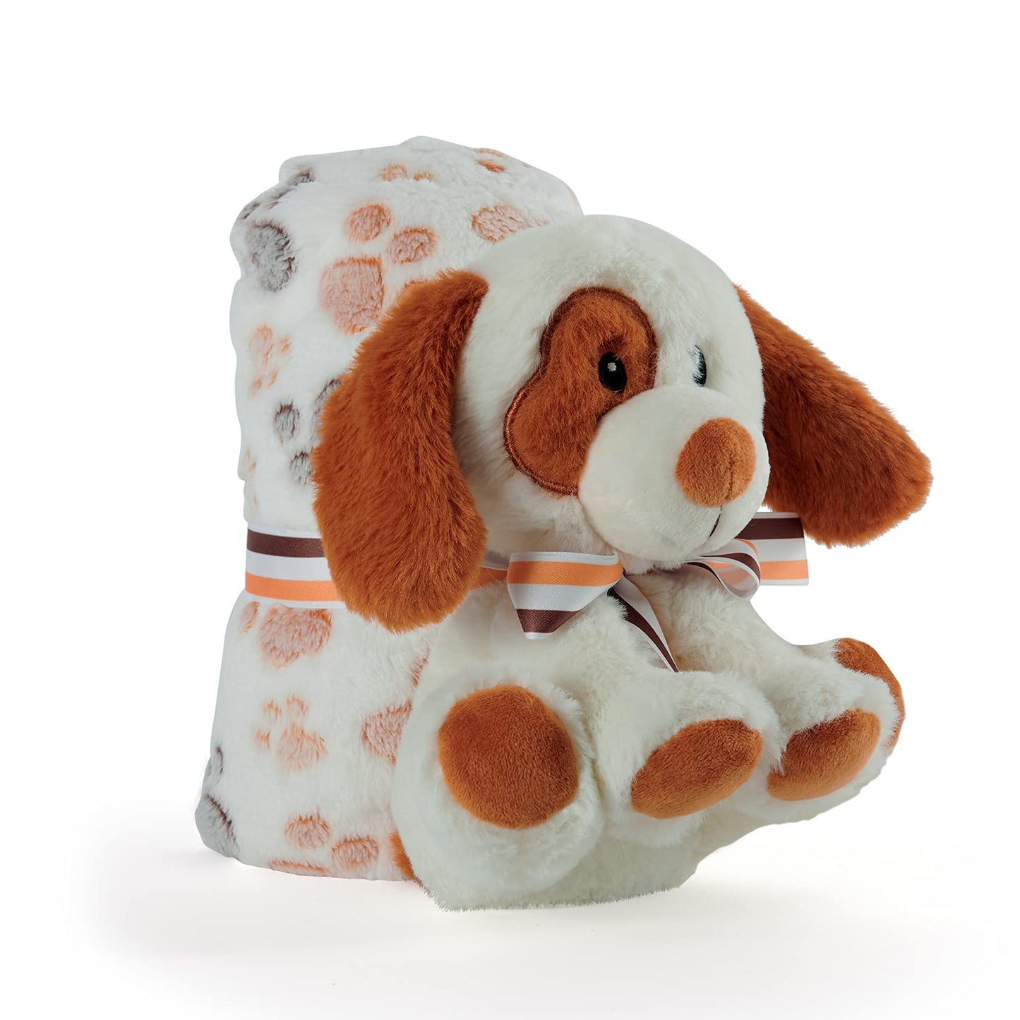 Coperta Neonato con Peluche Cane Animale Morbida e Calda