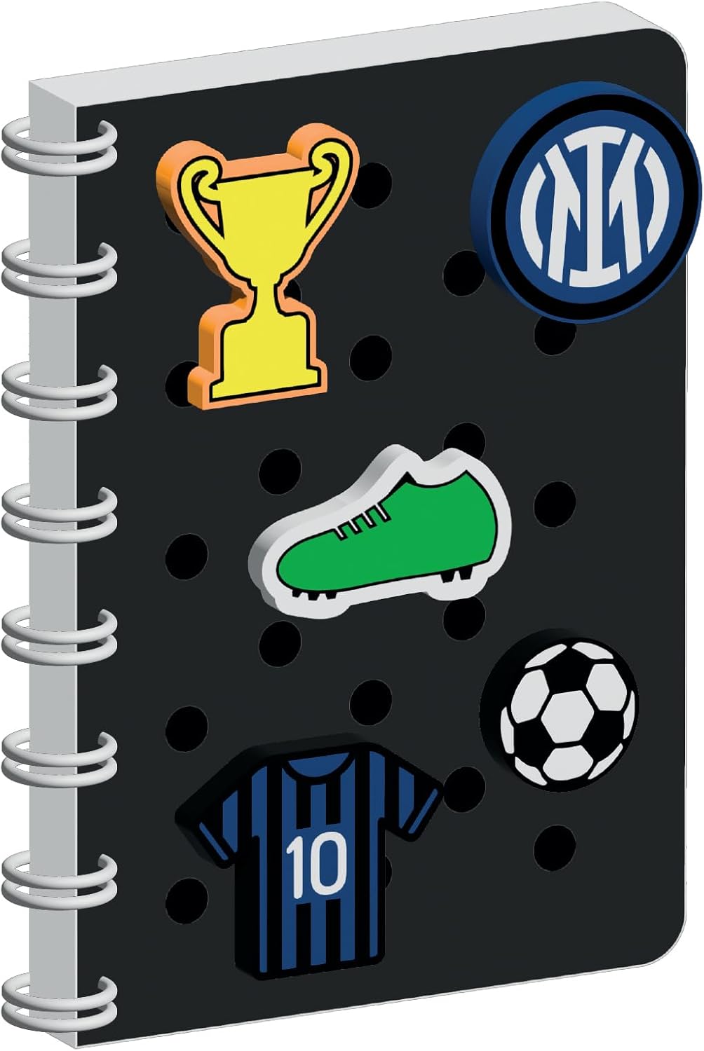 Seven Inter A5 Ring Notebook, Black,