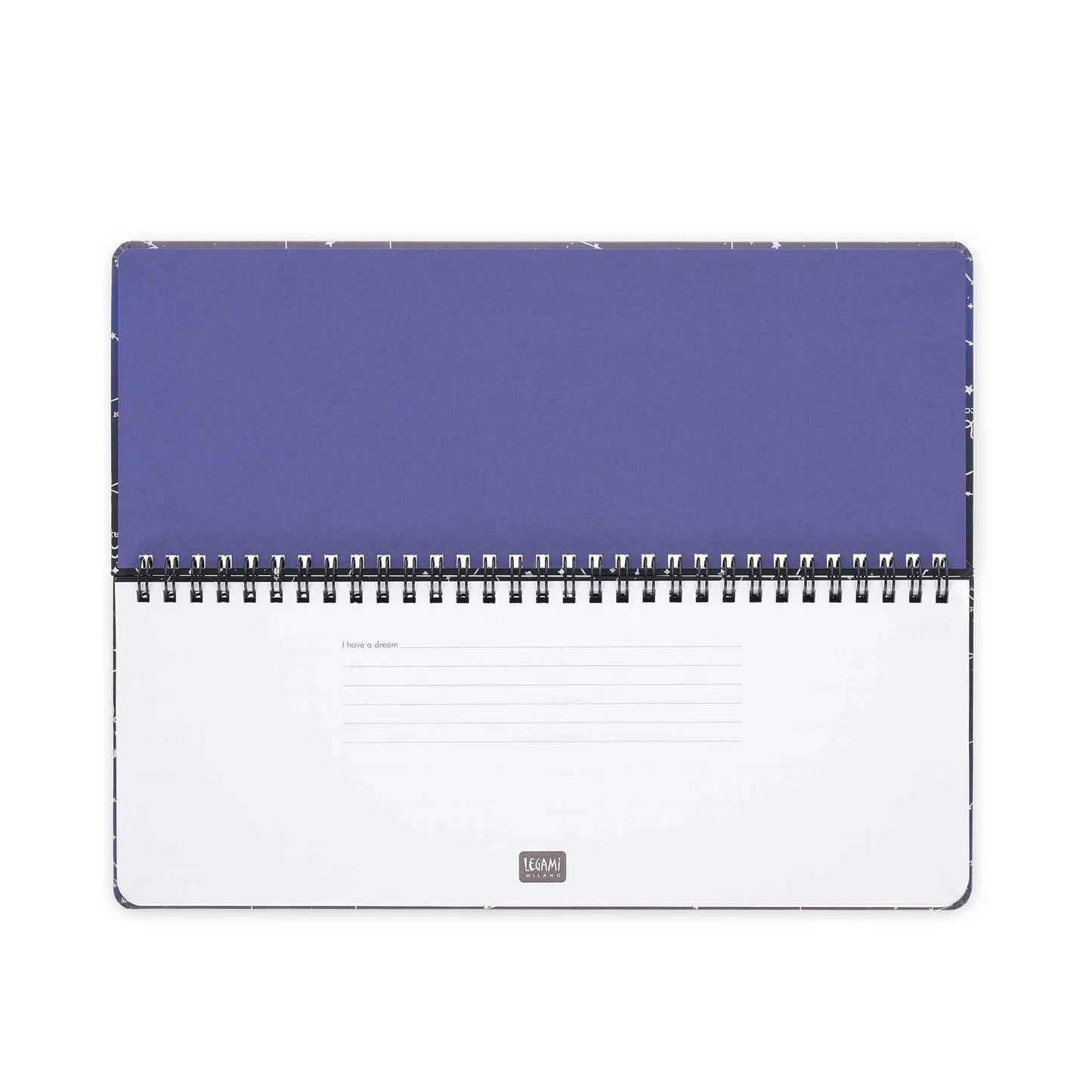 Legami - Planning da Scrivania 13 Mesi - Desk Planner da Gennaio 2025 a Gennaio 2026, Agenda da Tavolo Formato Orizzontale, Spiralata, Una Settimana per Pagina, Rubrica, 27.2 x 10.2, Stars