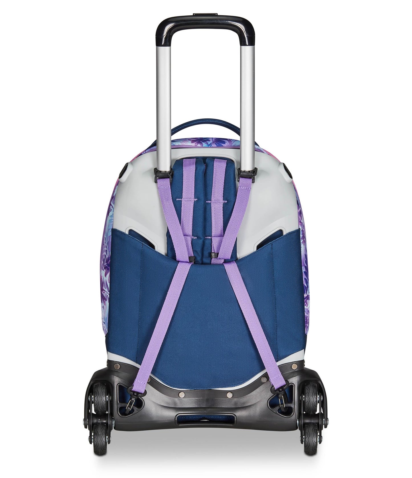 Seven Trolley Scuola Jack 3 Ruote,DISNEY - LILO & STITCH 2CUTE, Azzurro Rosa, 3 in 1, Triplo Uso, Zaino Con Carrello Sganciabile, Tasca Porta Borraccia - Zaino Scuola Bambina