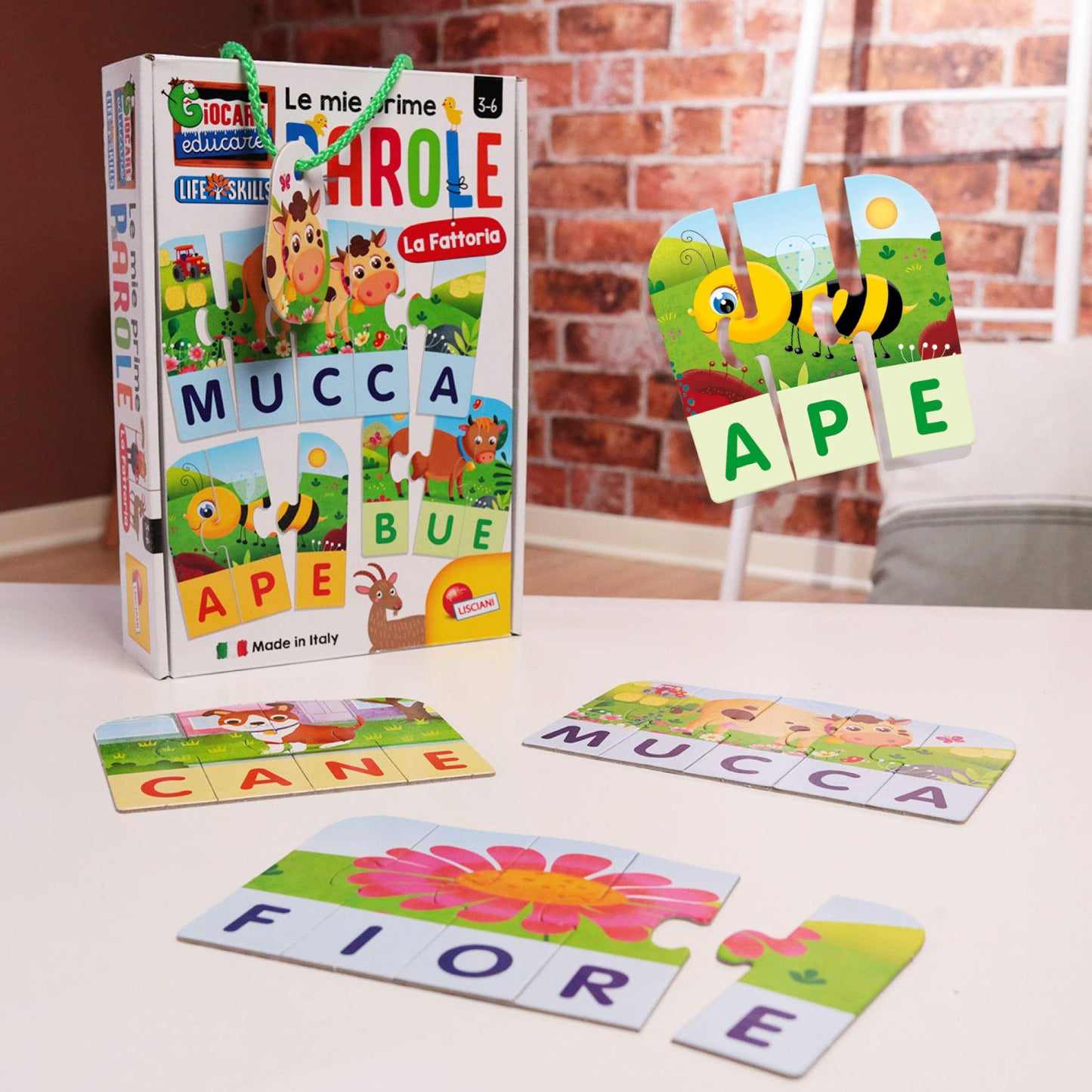 Liscianigiochi- Giocare Educare, Life Skills Le Mie Prime Parole La Fattoria, 72507