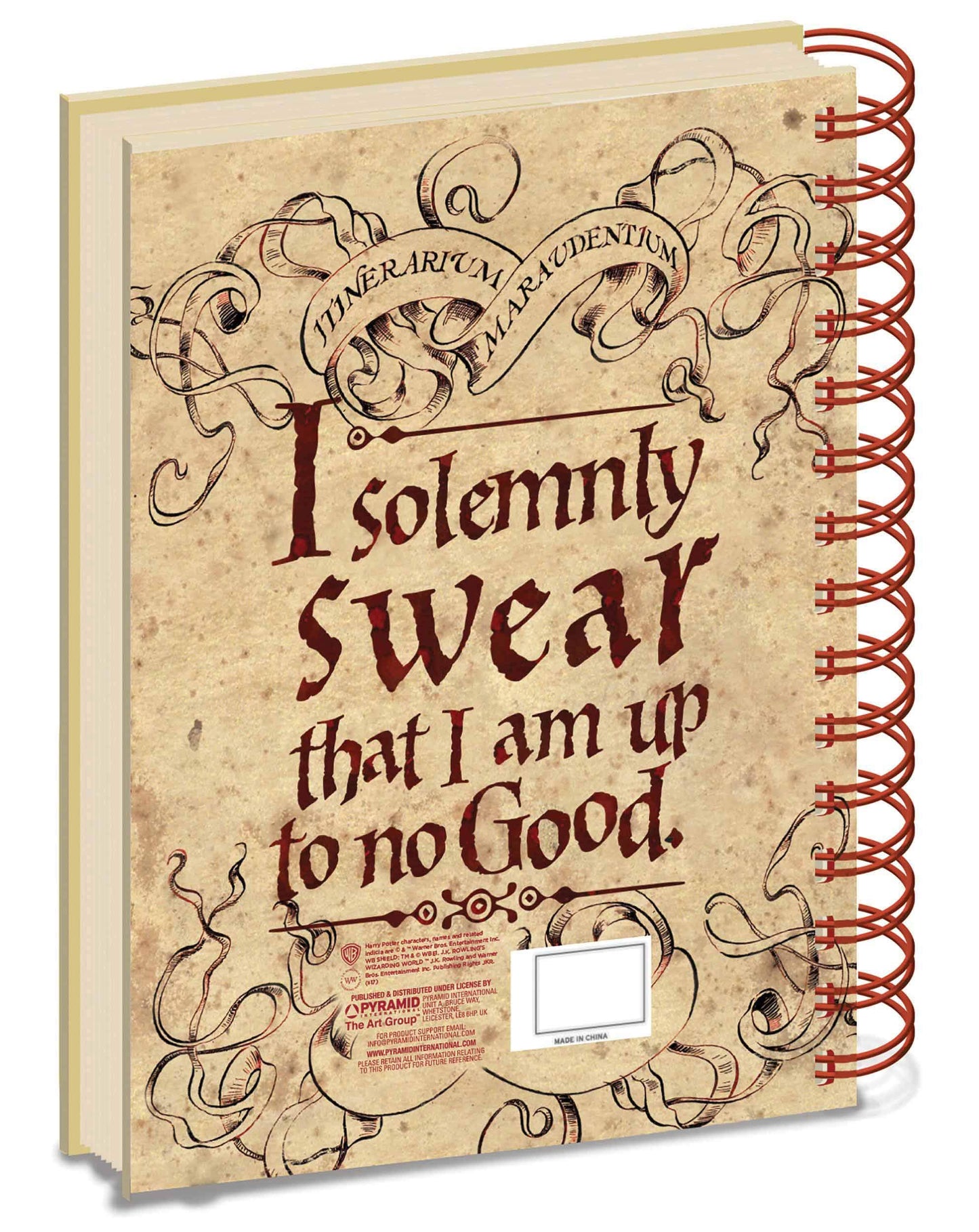 AMBROSIANA Quaderno a righe A5 Harry Potter The Marauders Map