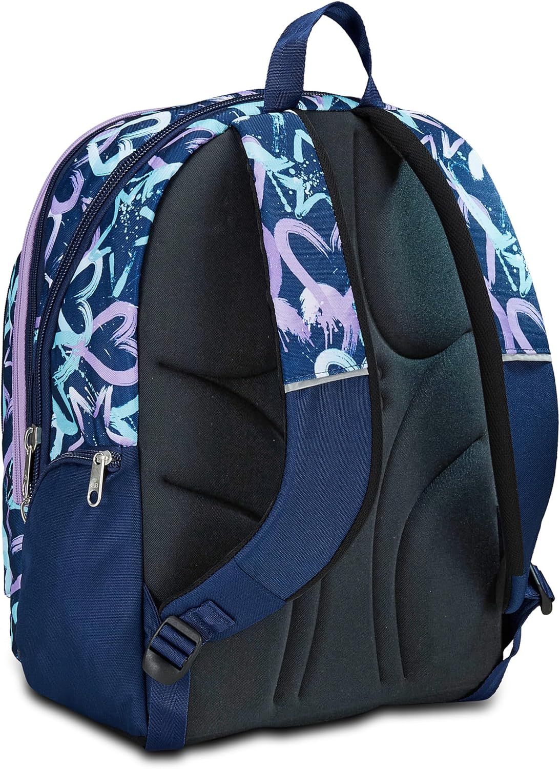 Seven Zaino Scuola Adavanced Detach, Viola Blu, Crystal Purple, Doppio Scomparto Con Tasca Staccabile Uso Zainetto, Tasca Porta PC, Tasca Porta Borraccia, Zaino Medie e Superiori, Bambina Ragazza