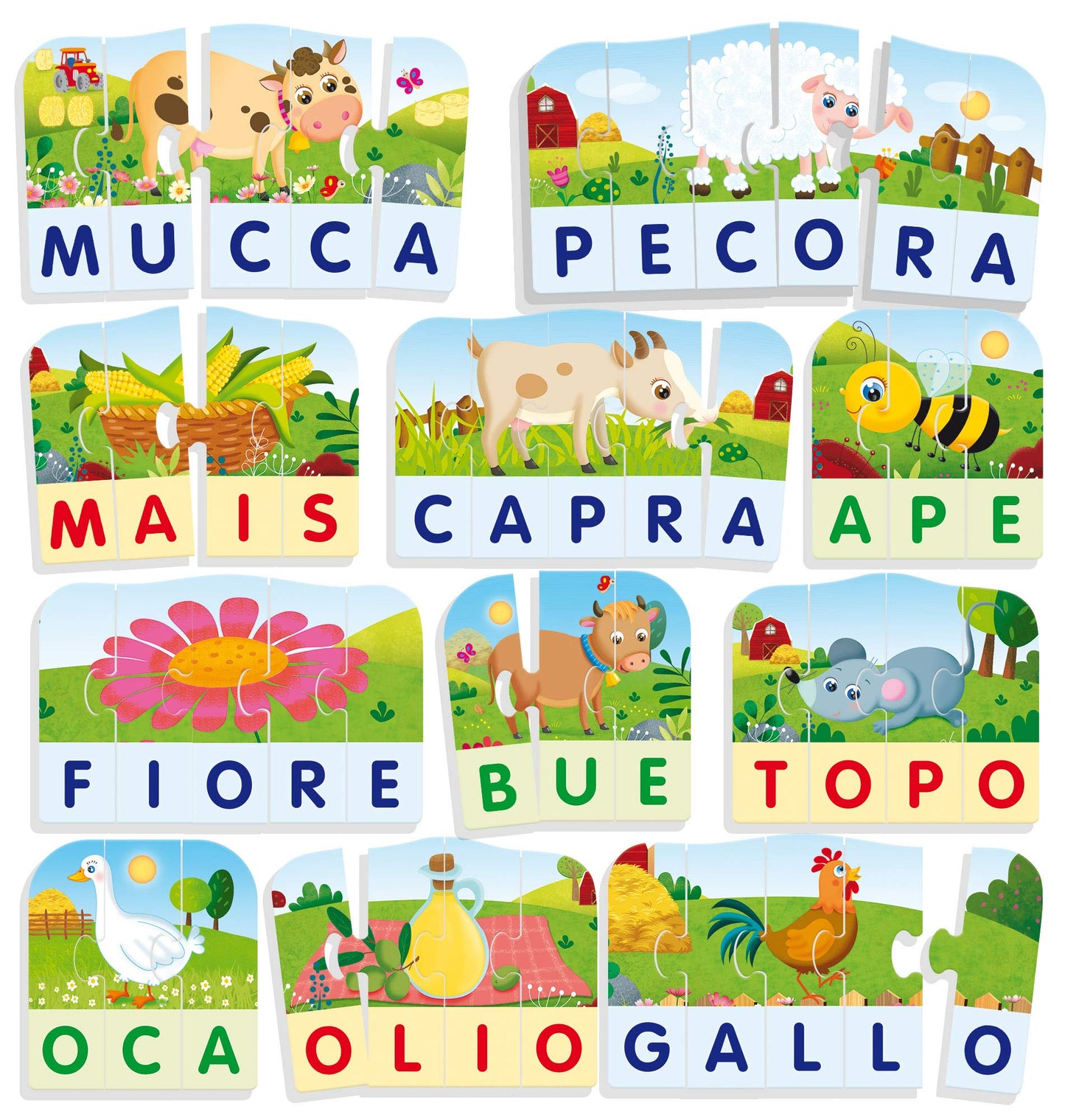 Liscianigiochi- Giocare Educare, Life Skills Le Mie Prime Parole La Fattoria, 72507
