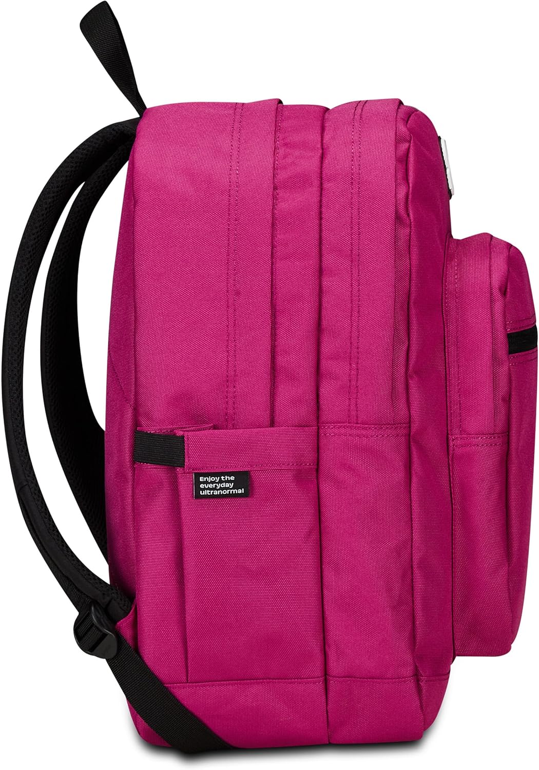 Invicta Zaino Scuola Jelek Plain, Fucsia, Zaino Doppio Scomparto Super Capiente Con Tasca Porta PC o Tablet, Tasca Porta Borraccia e Tasca Con Organizer, Medie, Superiori e Viaggio, Donna Ragazza