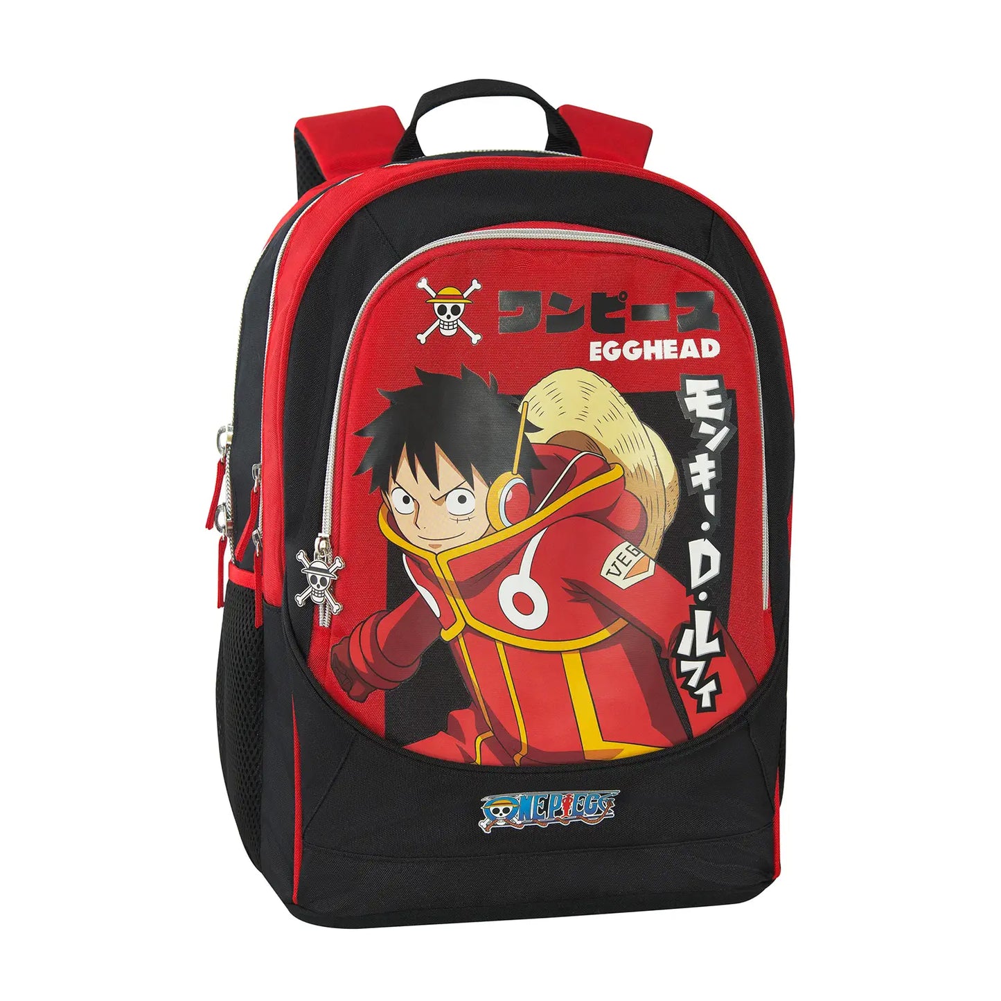 One Piece Zaino Scuola Organizzato Trolley Staccabile