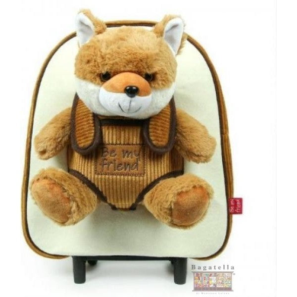 Mini trolley con peluche Fanny volpina