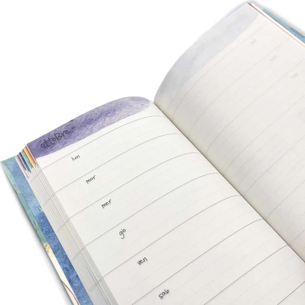 AGENDA SETTIMANALE PERPETUA 16 MESI DISEGNATA