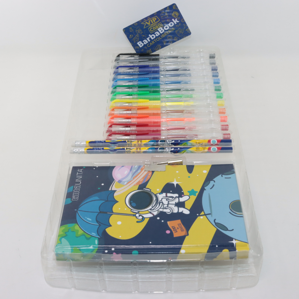 GIFT SET DIARIO SEGRETO + PENNE GEL TINTA UNITA ASTRONAUTA 60898