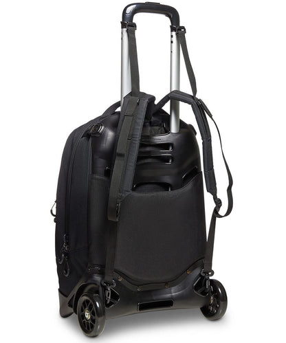 Invicta Trolley Scuola Sganciabile Plug Active, Nero, Logo, 3 in 1, Triplo Uso, Zaino con Carrello Sganciabile, con Tasca Porta PC, Tasca con Organizer, Zaini e Trolley, Scuola e Viaggio, Unisex