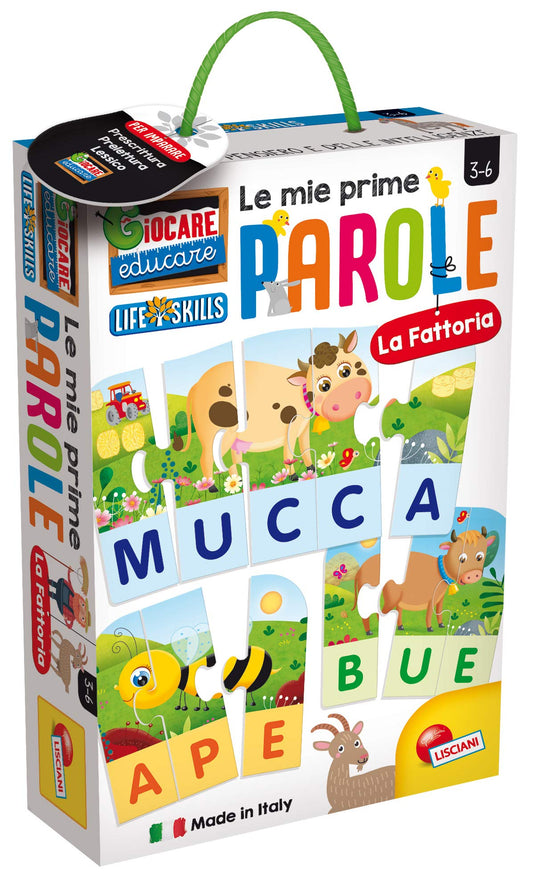 Liscianigiochi- Giocare Educare, Life Skills Le Mie Prime Parole La Fattoria, 72507