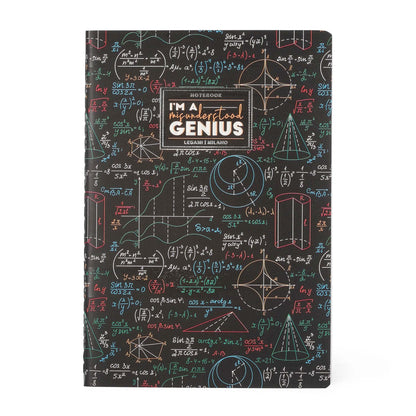 Legami - Quaderno A Righe Medium, A5, 80 Pagine, in Carta certificata FSC®, Carta 100 g/m², 14,2x21 cm, Tema Genius