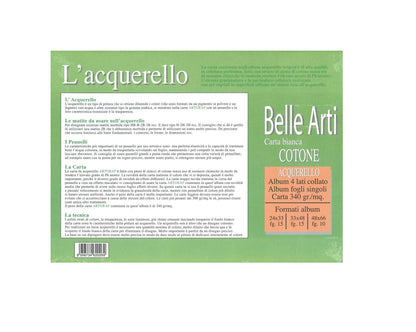 Artgraf Album Fogli Singoli Carta MistoCotone da 340 gr/m per Acquerello cm 24x33 15 fg d