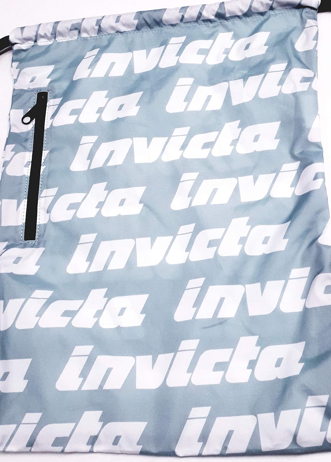 SEVEN SPA Sacca Invicta Lettering - Scuola E Tempo Libero - Azzurro E Bianco - Piccola Cerniera Laterale …