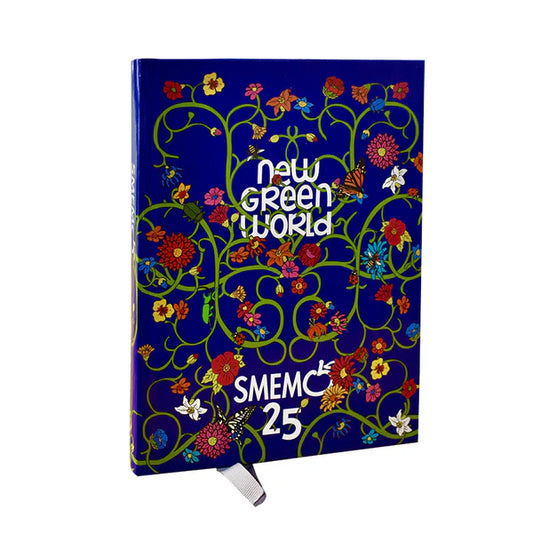 Diario Smemo 16mesi 13x17 Flower Blu