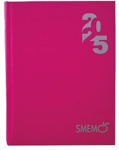 DIARIO smemoranda SMEMO scuola ROSA datato 16 MESI as 2024 2025