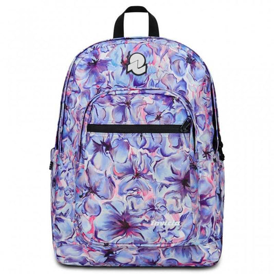 ZAINO invicta JELEK backpack FANTASY scuola FIORI light flowers VIOLA vol 38 litri GRS